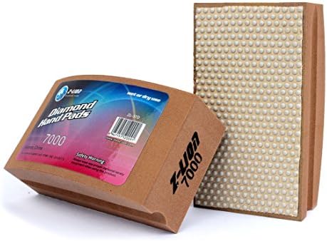 Z-Lion Resin Diamond Hand Pads Grits 7000 for Stone Glass Ceramic Marble Granite