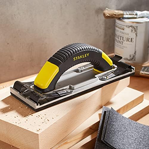 Stanley 005927 305x101mm Hand Sander, Black/Yellow