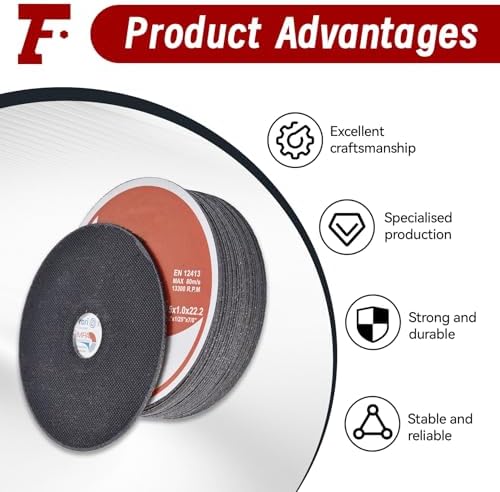 25 Pack 4.5" x.040 x7/8" Cut-Off Wheel - Metal & Stainless Steel Cutting Discs