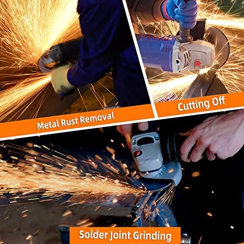SALI 25 Pack 4-1/2 Inch Grinding Wheels for General Purpose Metal & Stainless Steel, Aluminum Oxide Grinding Disc for Angle Grinder, Depressed Center 4.5" * 1/8" * 7/8"(115 * 3.0 * 22.2 mm)