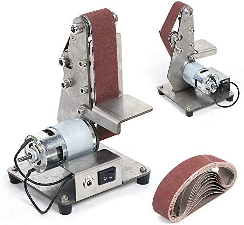 Mini Electric Belt Sander DIY Polishing Grinder Sharpener Machine Ac 110V 100W 775/895 Spindle Motor (775 Motor)