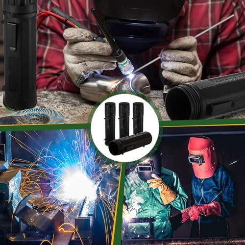 Zonon 4 Pcs Welding Rod Storage Tube 14 Inch Tig Rod Holder, Black