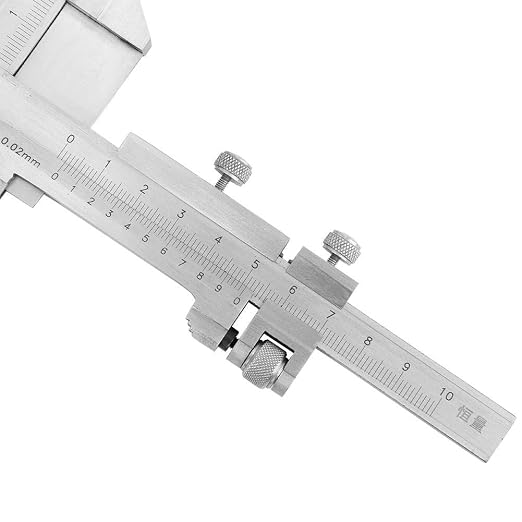 Stainless Steel Height Vernier Caliper Gear Tooth Altitude Slide Marking Ruler