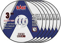 SALI 6 Pack Cut Off Wheels 3 Inch General Purpose Metal Cutting Wheel for 3 in Angle Grinders and Die Grinders- Cutting Disc Aggressive Cutting 3" x 1/16" x 3/8" Operating Up to 20380 RPM and 80 M/S