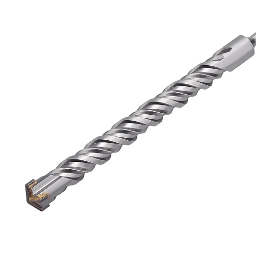 5 Pack 1/4 inch X 8.26 inch SDS Plus Rotary Hammer Drill Bit, Concrete Drill Bit for Concrete, Brick, Cement and Stone, 8.26 inch Length (8.26" Length, 1/4" Diameter)