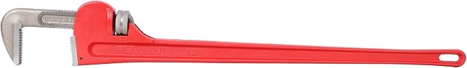 48-inch Pipe Wrench,Heavy-Duty Adjustable Straight Pipe Wrench,Reliable & Durable Cast Steel for Long-Lasting Pipe Maintenance