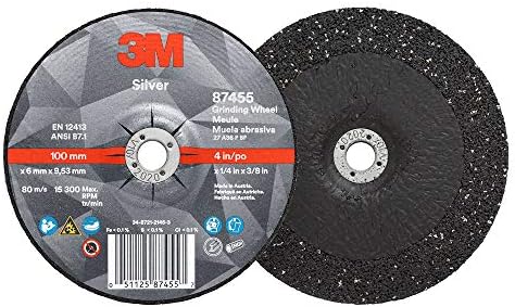3M Silver Depressed Center Grinding Wheel, 87455, 36+, T27