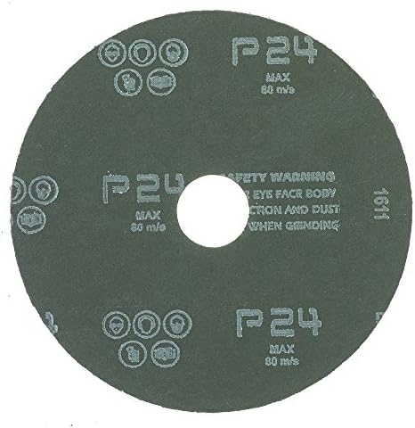 Mercer Industries 302024-5" x 7/8" Aluminum Oxide Resin Fiber Discs, 24 Grit (25 pack)