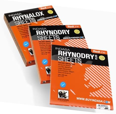 INDASA Redline XL RHYNOWET Sheets 9" X 11" 320 GRIT 50/Box