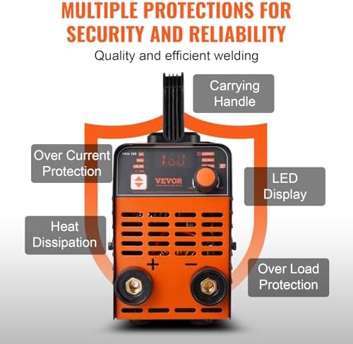 VEVOR Stick Welder, 160Amp 2 in 1 ARC/Lift Tig Welder Machine 110/220V with Hot Start Arc Force Anti-Stick