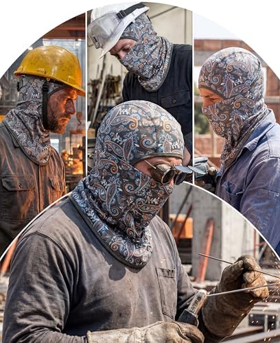 BOCOMAL FR Balaclava with Face Mask Flame Resistant 5.5oz Lightweight 100%C