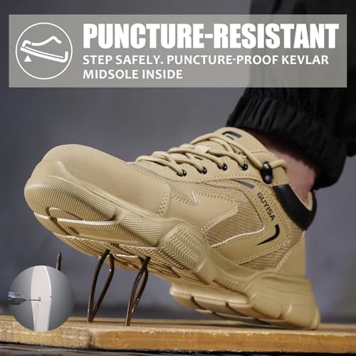 Steel Toe Shoes for Men Puncture Resistant Mens Safety Work Shoes