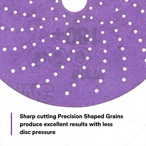 3M Cubitron II Hookit Clean Sanding Abrasive Disc, 737U, 31374, 6 in, 180+