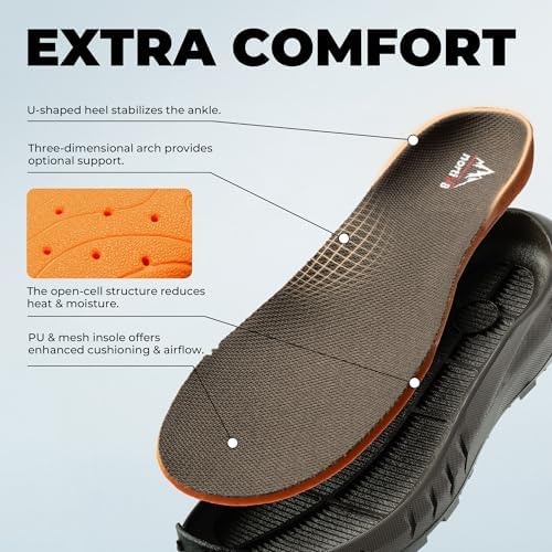 NORTIV 8 Men's Tactical Hiking Boots Lightweight Cushion