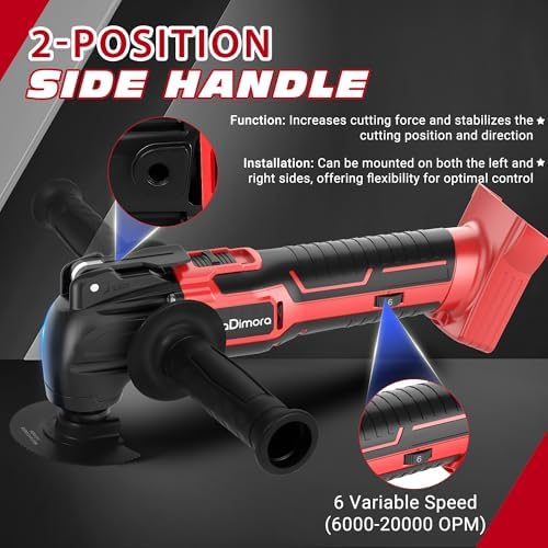 Cordless Oscillating Compatible with Milwaukee 18V Battery