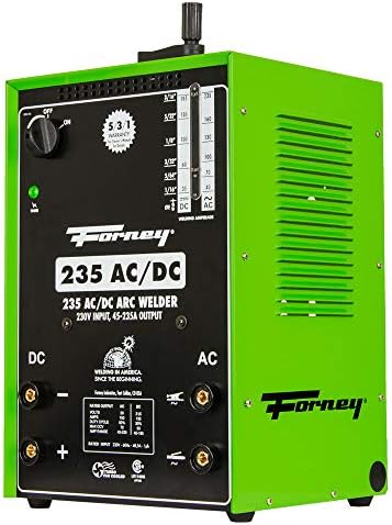 Forney 235 AC/DC Stick Welder, Arc Welder,230-Volt, 230/ 180 Amp , Green - 314