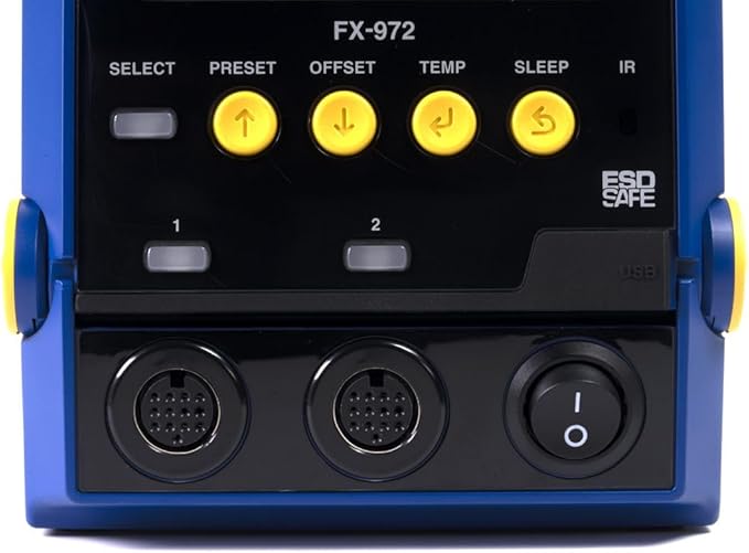 Hakko FX972-010 - Dual Port Soldering Station with FX-9701 Iron
