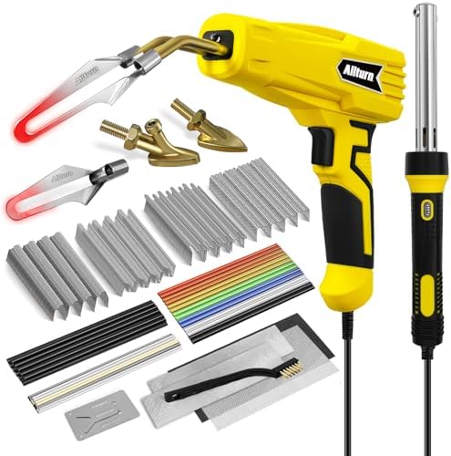 Allturn Plastic Welding Kit with Hot Cutting Tip, 3 in 1 Welder & Repair