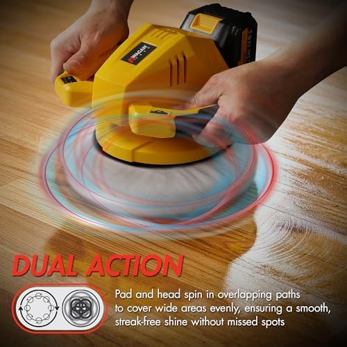 Wagan EL6404 OneVolt Cordless Polisher 10 XL Dual Action 10 Inch Buffer