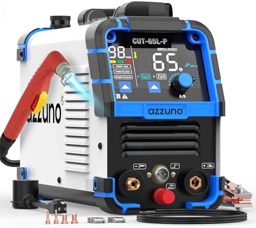 AZZUNO Plasma Cutter 65A, Non-Touch Pilot Arc, 110V/220V Max Cut 1"