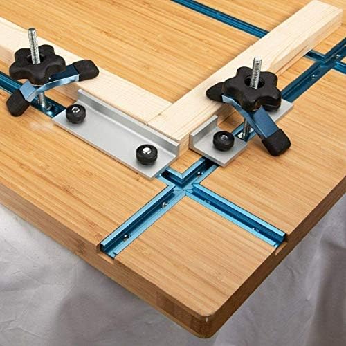 POWERTEC 71698 3" T-Track Intersection Kit with Predrilled Mounting Holes, For Universal T track, T Track Accessories for Woodworking Jigs and Fixtures