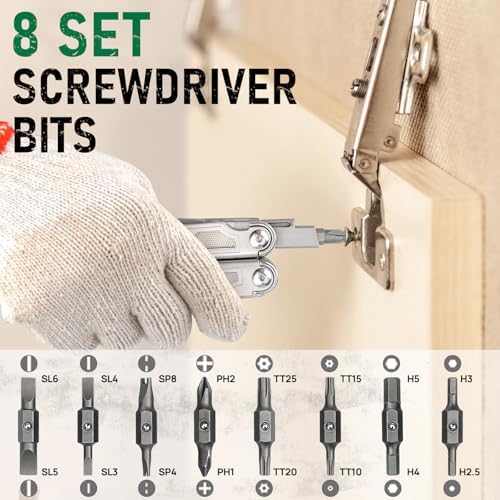 BIBURY Multitool Pliers with 440A Knife & Full Size Scissors, BI2045