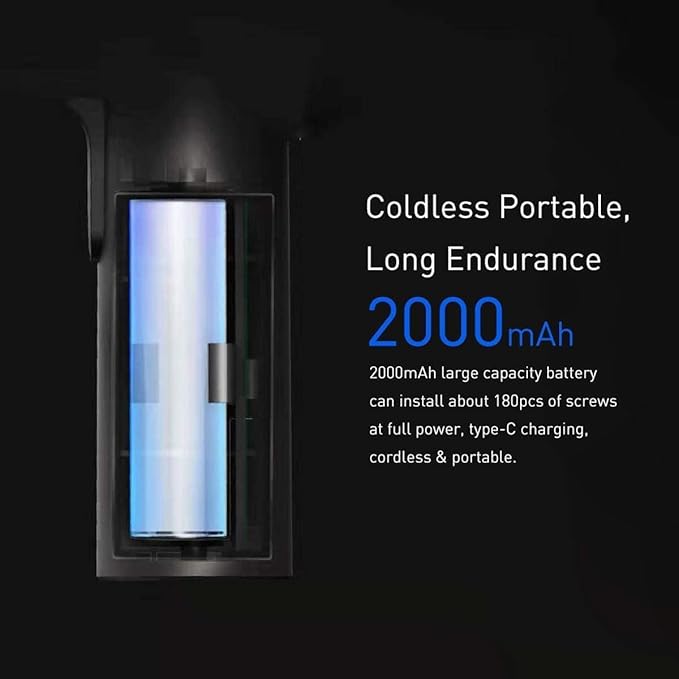 Xiaomi Electric Precision Screwdriver Set - MI 3.6V Cordless Power Small Screwdriver Kit with Portable Case 12 Steel Bits, USB-C Rechargable Mini Repair Tools for Electronics, Tablets, Laptop, Macbook