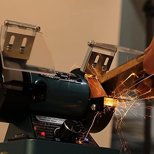 LIBAOTML Mini Bench Grinder with Variable Speed for Polishing, Buffing, and Jewelry Making, Small Bench Polisher and Professional Lapidary Equipment for Rocks, Metals, and Gems