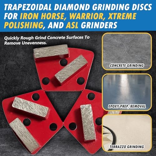 Diamond Grinding Discs for ASL XPS Ironhorse, #60/80 Grit, Medium Bond