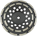 Benchmark Abrasives 7" Double Row Diamond Grinding Cup Wheel for Angle Grinder with 5/8"-11 Arbor Hole Use on Concrete, Granite, Marble, Masonry, Natural Stone