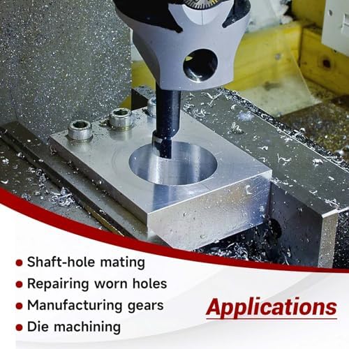 findmall 12Pcs 3 Inch Boring Head R8 Shank 3/4 Inch Carbide Boring Bar Boring Head Bar Milling Set