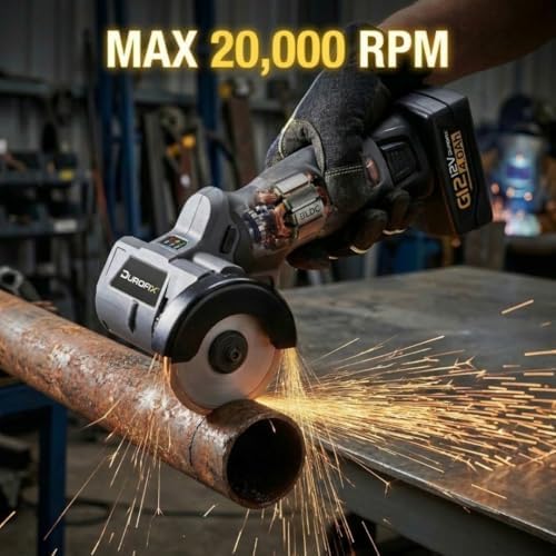Durofix G12 Series RK12136-2-K3 12V Cordless 3/8" Hammer Drill Power Tool Combo Kit with 3 Inch Compact Cut Off Tool, 1 Battery & Charger