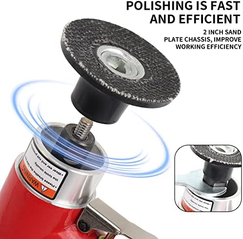 SI FANG 2 inch Mini Pneumatic Orbital Sander Air Grinder Polisher 2-in-1