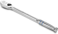 DURATECH Extra Long Handle 1/4-Inch Drive Ratchet, 90-Tooth Ratchet Wrench | Socket Wrench with 8" Handle and Dust Proof Teardrop Enclosed Head, Reversible, CR-V Steel Made, CR-MO Head, Full Polished