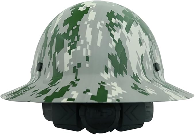 AFP Fiber Full Brim Hard Hat | 6 Point Ratchet Suspension | OSHA & ANSI Rated | Hard Hats for Men | Premium Construction Helmets for Safety