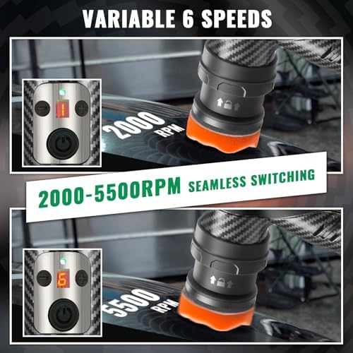 BATOCA S5 Cordless Mini Car Polisher Buffer Sander Rotary & Dual Action