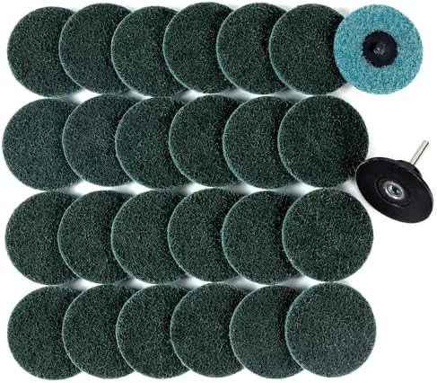 S SATC 25Pcs Fine Sanding Disc 3 Inch Quick Change Discs 1Pcs 1/4” Shank Holder for Die Grinder Sanding Disc Polish Rust Wood Sanding