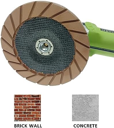 Concrete Grinding Cup Wheel 7" Ceramic Diamond Cup Wheel for Floor Grinding, Fits 5/8"-11 Arbor Angle Grinder,400# Medium