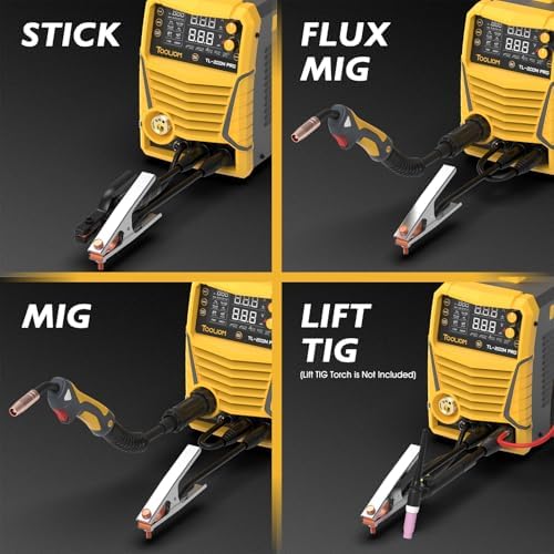 TOOLIOM 200A 5-in-1 Aluminum MIG Welder Kit, Wire & Gloves