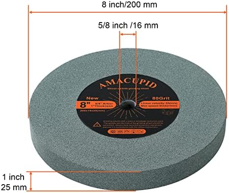 Bench Grinder Wheels 8 Inch 80 Grit. for Grinding Sharpening Carbide Tools