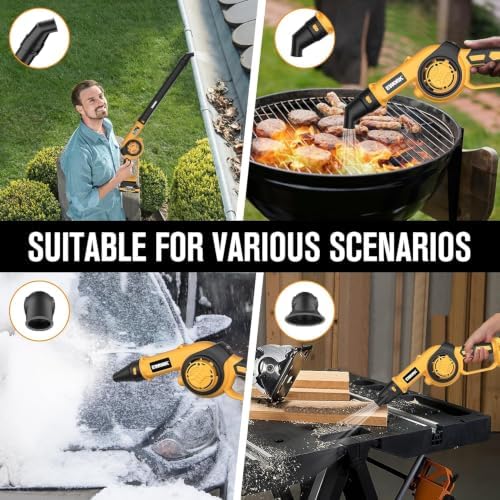 EWORK 20V Small Cordless Leaf Blower with 2 x 2.0Ah Battery and Charger