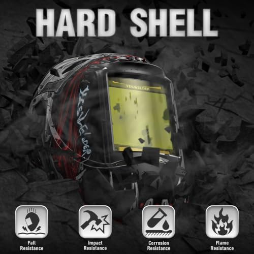 YESWELDER Auto Darkening Welding Helmet, Large View, LYG-M800H-SK