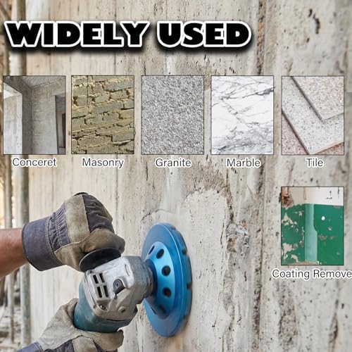 5 inch Diamond Cup Grinding Wheel,5/8"-11 Arbor Concrete Grinder Wheel Double Row for Concrete Masonry Granite Marble Stone