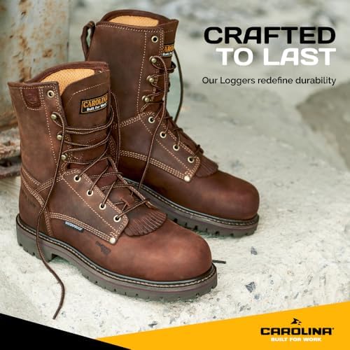 Carolina 28 Series 8" Composite Toe Waterproof Work Boots for Men, EH-Rated
