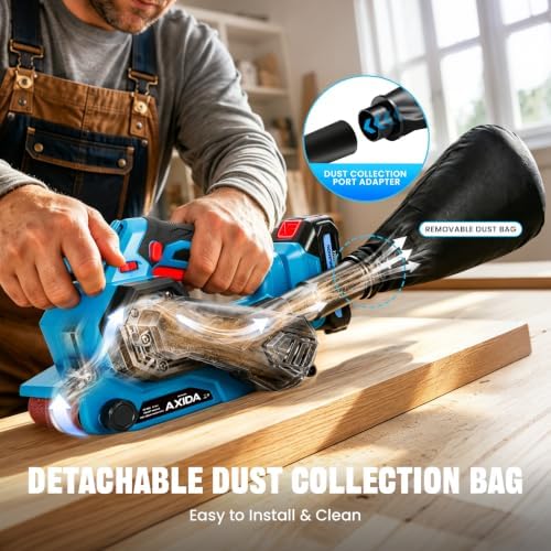 3"x18" Cordless Belt Sander Kit - 2 * 2.0Ah Batteries & Charger
