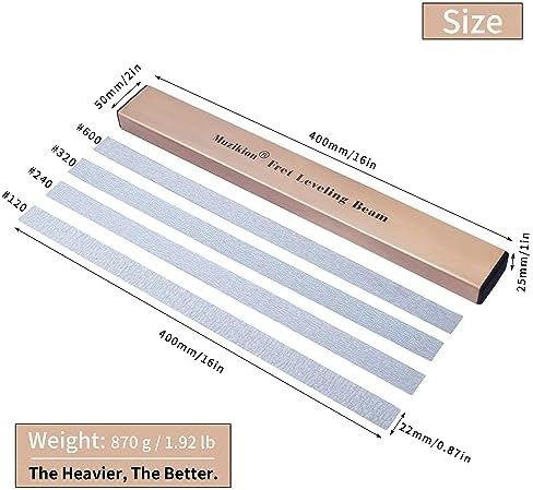 Fret Leveler Sanding Beam, Fret Leveling Beam for Guitar Bass