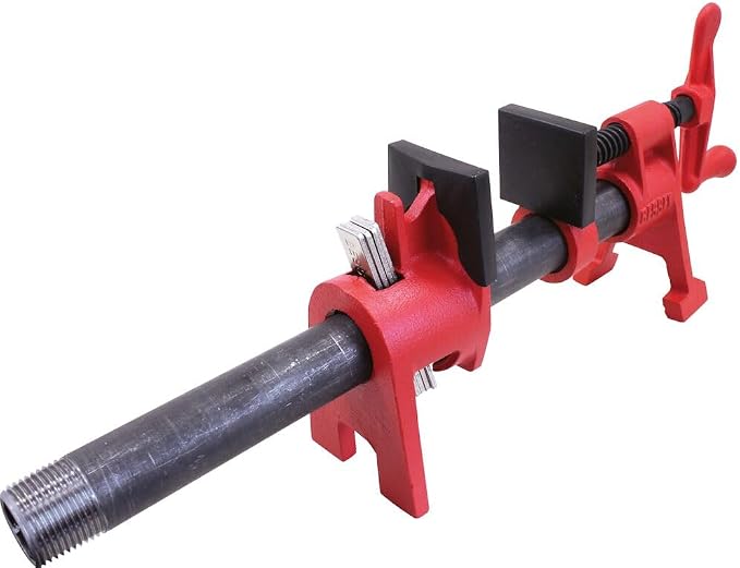 Bessey BPC-H34, 3/4-In. H Style Pipe Clamps - Incredibly Versatile, Easy To Assemble, Indespensable Workshop Clamp For Woodworking, Carpentry, Home Improvement, and DIY Projects