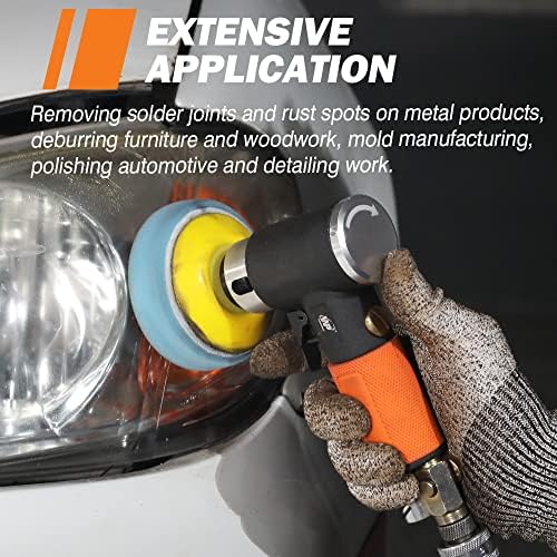 Mini Air S ander, Random Orbital Air Sander, Mini Pneumatic Sander for Auto Body Work