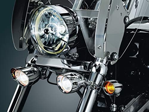 Kuryakyn 4018 Motorcycle Lighting Hardware Component: P-Clamp with 5/16" Mounting Hole, Universal Fit for 7/8" or 1" Diameter Engine Guards/Tubing, Chrome, Pack of 1