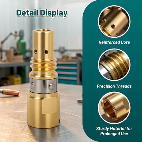 Gas Diffuser D-M100, Compatible with Mi ller MDX-100 1770028 MIG Welding Gun, Acc-uLock MDX, Welding Equipment for Mi ller 5 Pack